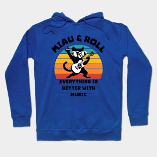 Funny Cat Miau&Roll Hoodie